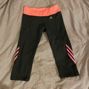 ADIDAS climalite athletic cropped leggings